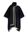 Barbour Scarf Collar Cape In Black