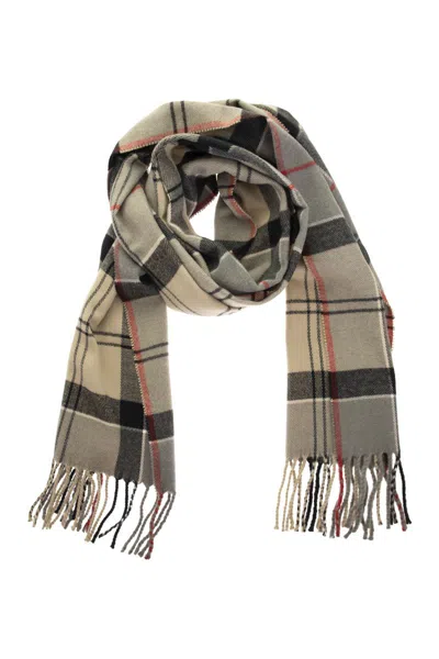 BARBOUR BARBOUR SCARF WITH TARTAN PATTERN