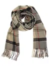 Barbour Scarf With Tartan Pattern In Beige