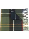 Barbour Check Pattern Scarf In Classic