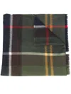 Barbour Rosefield Tartan Scarf Accessories In Green