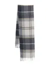 Barbour Scarfs Grey In Black