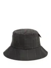 Barbour Scarlet Tartan Bucket Hat In Black
