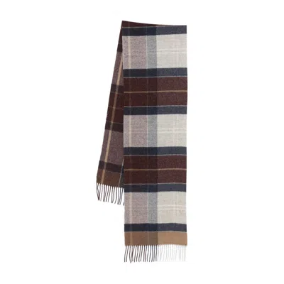 BARBOUR SCARVES BROWN, GRAY