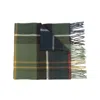 Barbour Check Pattern Scarf In Green