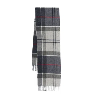 Barbour Scarves In Grey/blue