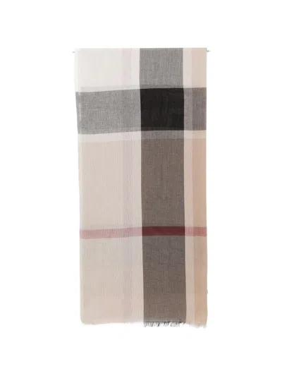 Barbour Sciarpa In Cotone A Quadri  In Gray