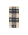 Barbour Sciarpa New Check Tartan Sand Beige Plaid In Be51