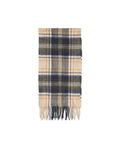 Barbour Sciarpa New Check Tartan Sand Beige Plaid In Be51