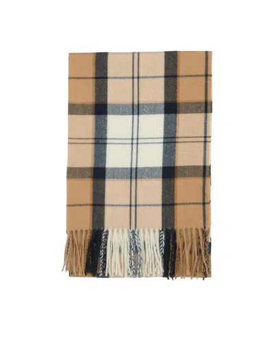Barbour Sciarpa Stanway Lt Birchwood Dress Ttn In Neutral