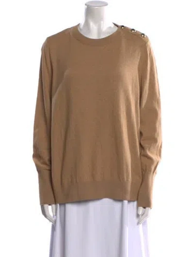 Pre-owned Barbour Scoop Neck Sweater In Neutral