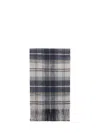 Barbour Scottish Fringed Scarf In Gray