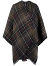 Barbour Scottish Montieth Poncho In Multi