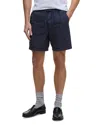 Barbour Seersucker Relaxed Shorts In Navy