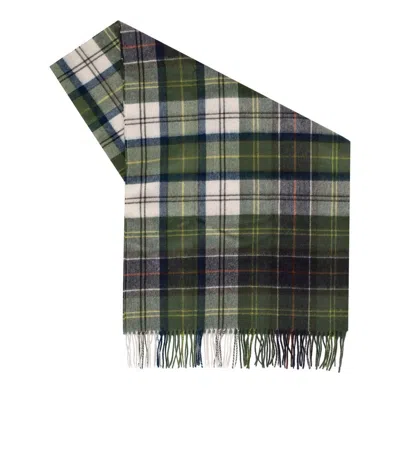 Barbour Serena Tartan Green Scarf In Multi