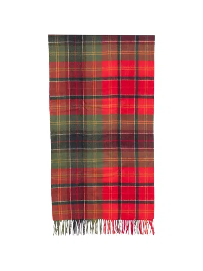 Barbour Serena Tartan Scarf In Red
