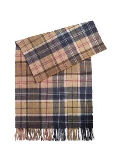 Barbour Serena Tartan-check Wool Scarf In Multi