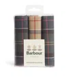 Barbour Set Of 3 Tartan Handkerchiefs