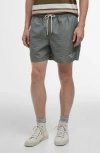Barbour Shell Swim Trunks In Olive Green