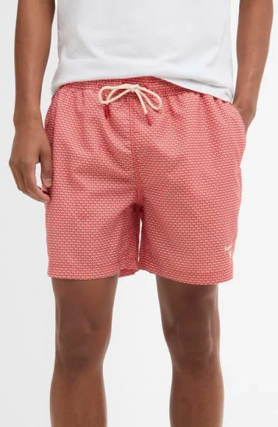 Barbour Clamshell Pattern Swimsuit In Pink