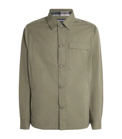 Barbour Sherburn Overshirt In Green