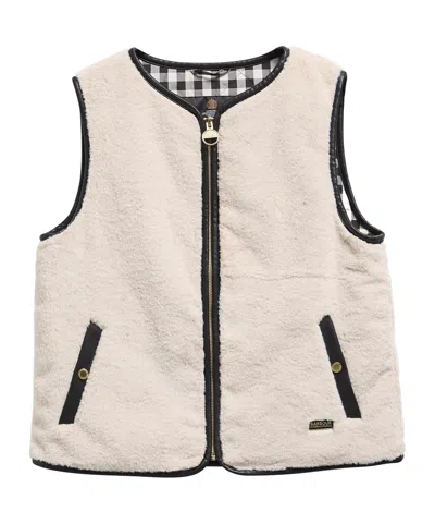 Barbour Sherpa Zip Gilet In Neutral