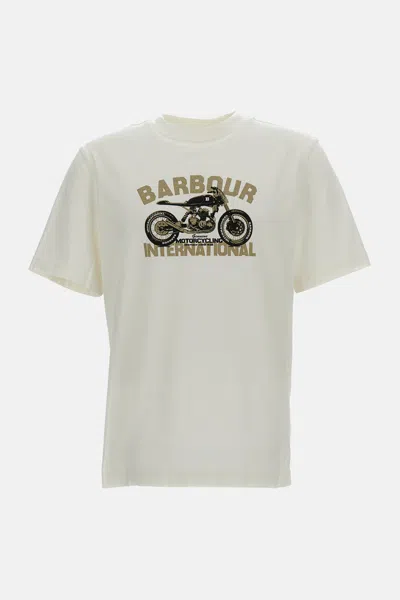 Barbour Shifter Graphic Print In White