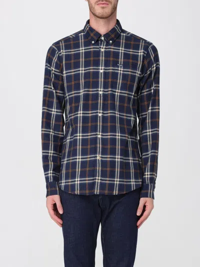 BARBOUR SHIRT BARBOUR MEN COLOR BLUE,H25702009