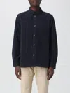 Barbour Oversize Cotton Shirt Long Sleeves In Blue
