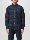Barbour Man Shirt Dark Green Size 3xl Cotton In Blau