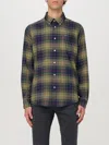 Barbour Cotton Shirt With Check Pattern In Flaschengrün