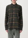 Barbour 'portdown' Shirt With Tartan Pattern In Olive