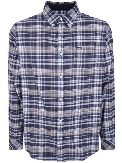 Barbour Shirt Tailored Fit "northfell" In Blue