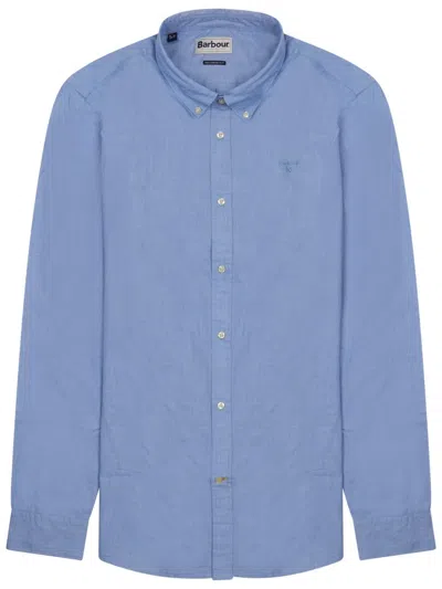 Barbour Shirt With Logo In Blue