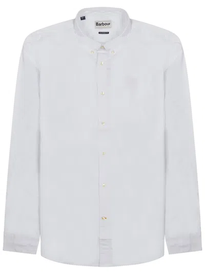 Barbour Embroidered Button-down Shirt In White