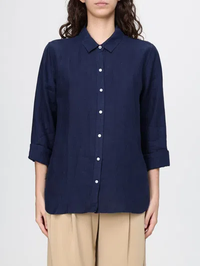 Barbour シャツ レディース カラー ネイビー In Blue
