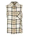 Barbour Agnes Sleeveless Shirt In Brown