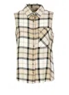 Barbour Agnes Sleeveless Shirt In Beige