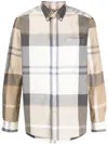 Barbour Harris Tailored Fit Plaid Cotton Button-down Shirt In Grey