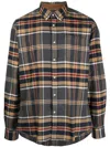 Barbour Ronan Checked Button-down Shirt In Grey Marl