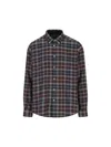 Barbour Check-pattern Cotton Shirt In Brown