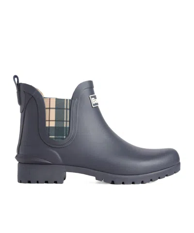 Barbour Short Rain Boots In Black