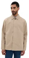 Barbour Short Rokig Waterproof Jacket Washed Stone In Neutral