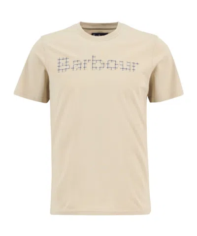 Barbour Short Sleeve Crewneck T-shirt In Brown