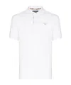 Barbour White Cotton Polo In White