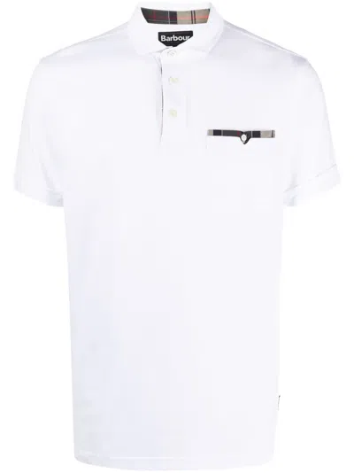 Barbour Short-sleeve Polo Shirt In White
