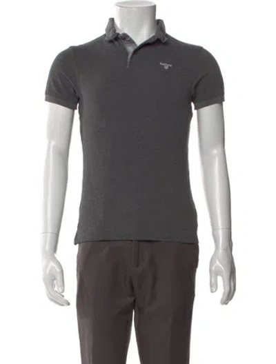 Pre-owned Barbour Short Sleeve Shirt In Gray