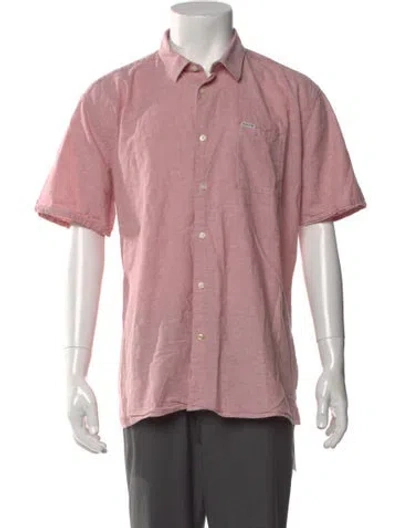 Pre-owned Barbour Short Sleeve Shirt In Pink