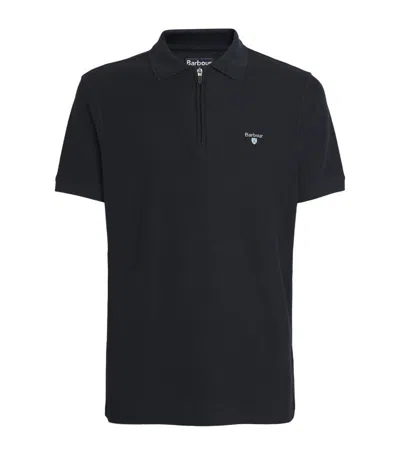 Barbour Short-sleeve Wadworth Polo Shirt In Navy