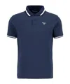 Barbour Short-sleeved Polo Shirt In Blue